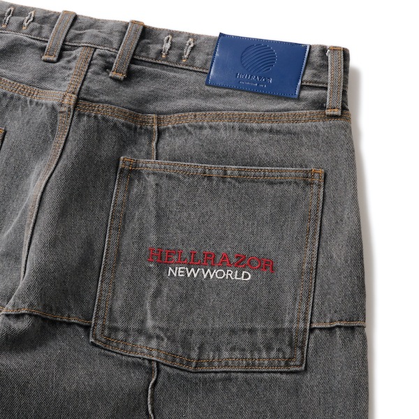 Hellrazor �إ�쥤���� BLOCK BAGGIE DENIM