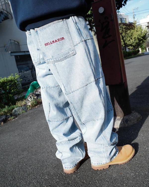 Hellrazor �إ�쥤���� BLOCK BAGGIE DENIM