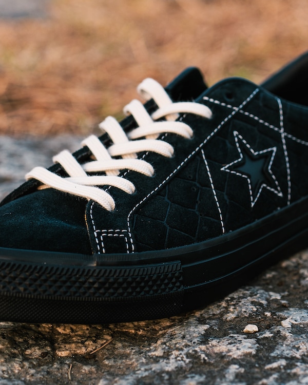 CONVERSE Skateboarding ����С��� ONE STAR SK / HEEL COLLECTIVE Black Monochrome