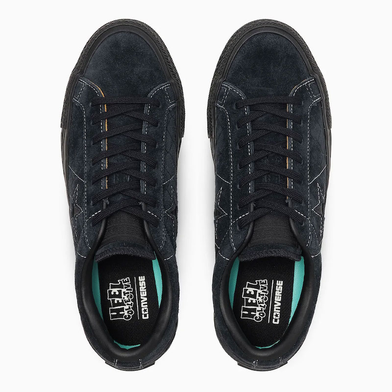 CONVERSE Skateboarding ����С��� ONE STAR SK / HEEL COLLECTIVE Black Monochrome