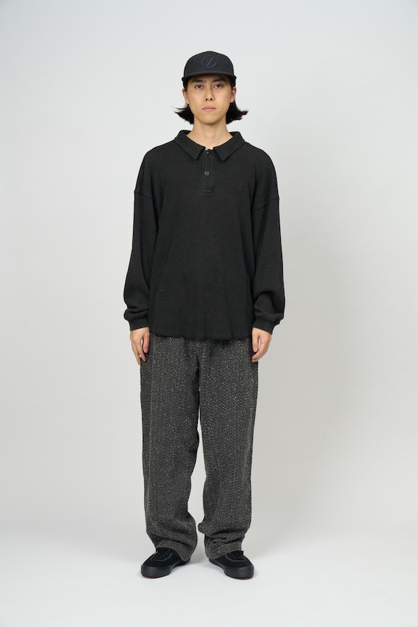 Diaspora skateboards �ǥ������ݥ� Waffle L/S Polo