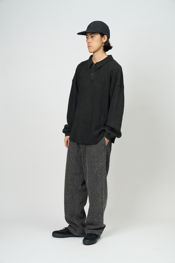 Diaspora skateboards �ǥ������ݥ� Waffle L/S Polo