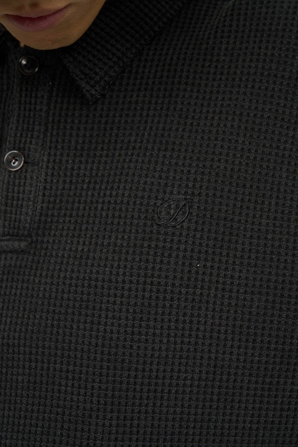 Diaspora skateboards �ǥ������ݥ� Waffle L/S Polo