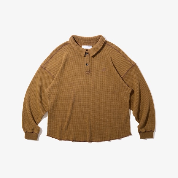 Diaspora skateboards �ǥ������ݥ� Waffle L/S Polo