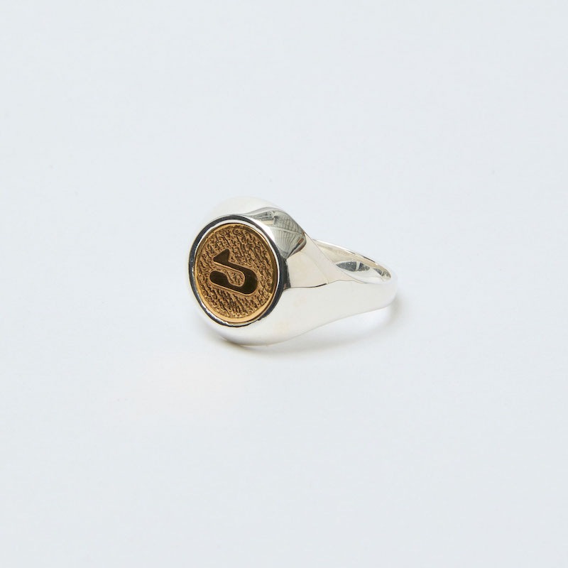 BAL �Х� LOGO SIGNET RING