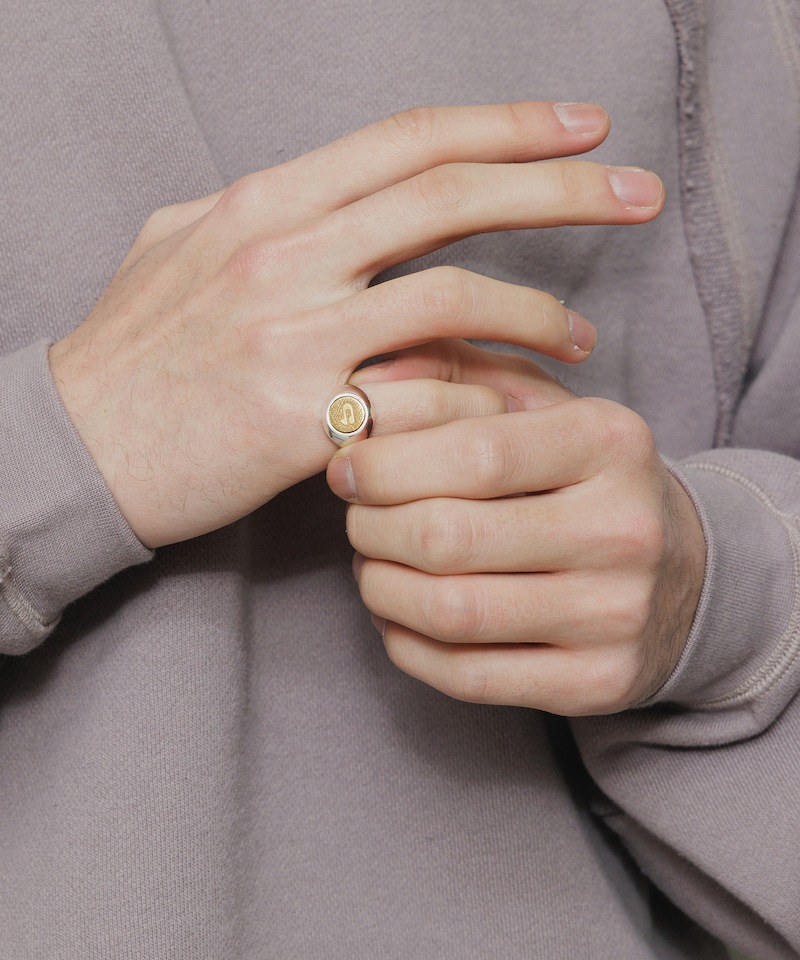 BAL �Х� LOGO SIGNET RING