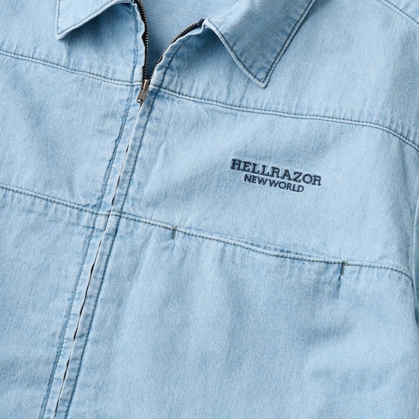 Hellrazor �إ�쥤���� DENIM ZIP SHIRT