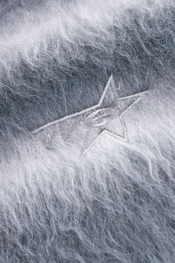 WOKE EDGE �����������å� Gradation Mohair Zip Knit