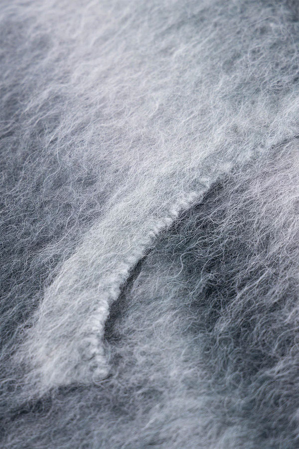 WOKE EDGE �����������å� Gradation Mohair Zip Knit