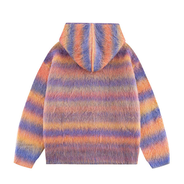 WOKE EDGE �����������å� Gradation Mohair Zip Knit