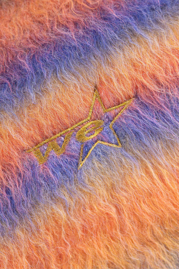 WOKE EDGE �����������å� Gradation Mohair Zip Knit