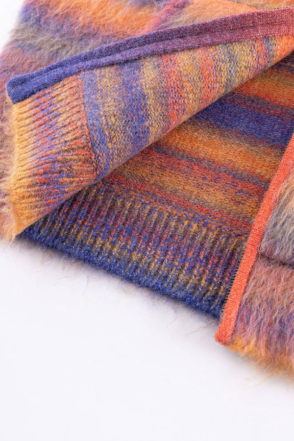 WOKE EDGE �����������å� Gradation Mohair Zip Knit
