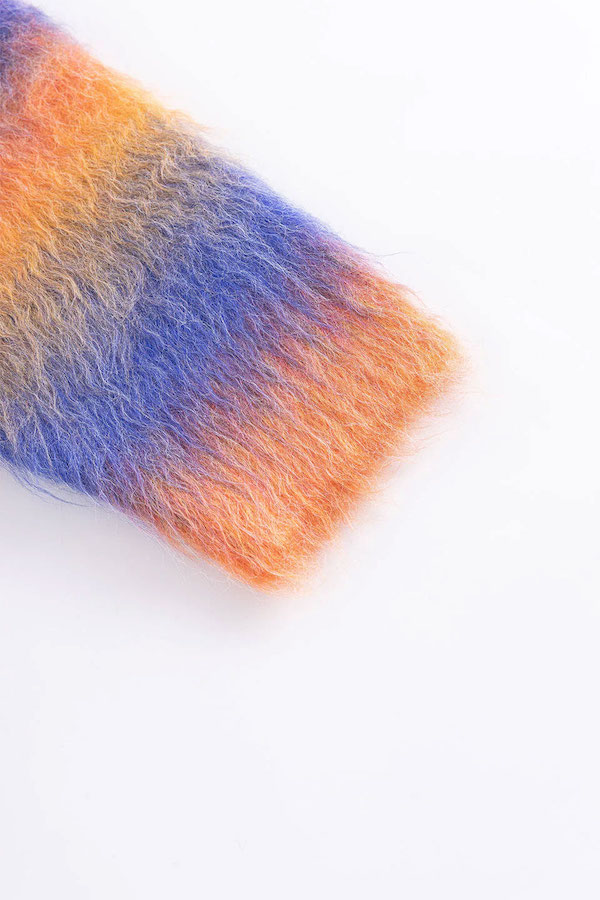 WOKE EDGE �����������å� Gradation Mohair Zip Knit