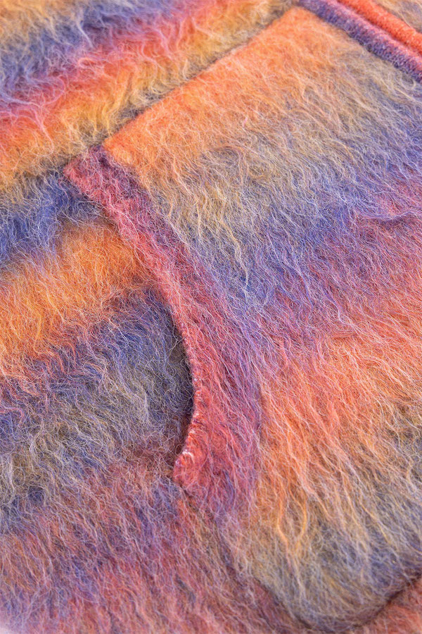 WOKE EDGE �����������å� Gradation Mohair Zip Knit