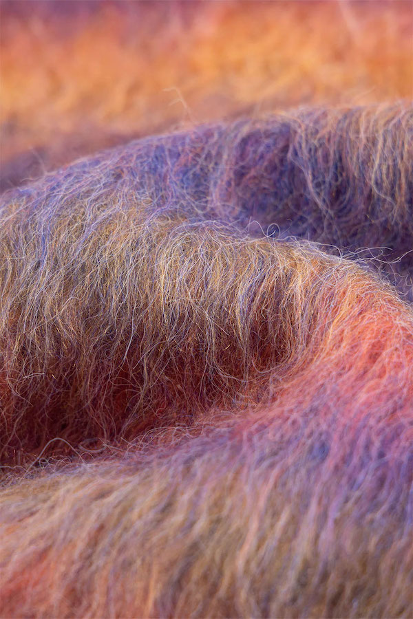 WOKE EDGE �����������å� Gradation Mohair Zip Knit