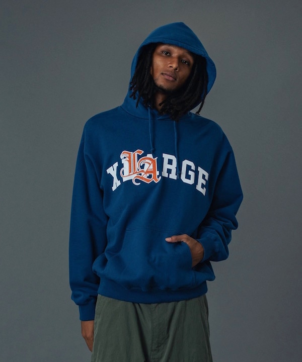 XLARGE �������ȥ�顼�� LA PATCHED HOODED SWEATSHIRT