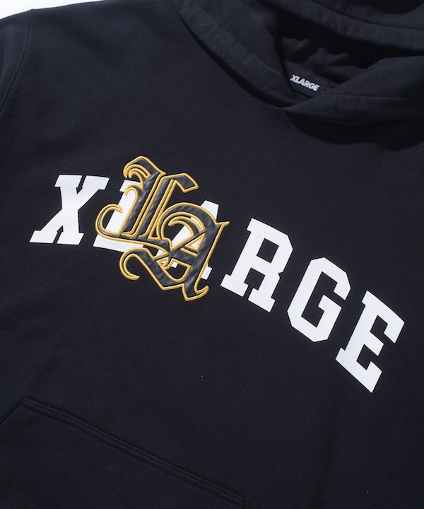 XLARGE �������ȥ�顼�� LA PATCHED HOODED SWEATSHIRT