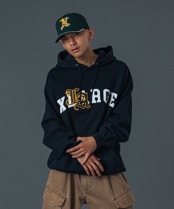 XLARGE �������ȥ�顼�� LA PATCHED HOODED SWEATSHIRT