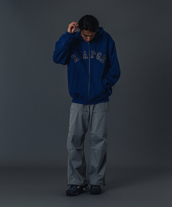 XLARGE �������ȥ�顼�� CAMO PATCH ZIP UP HOODED SWEATSHIRT