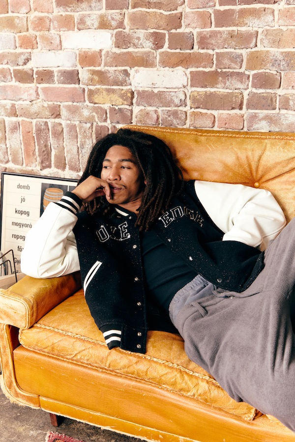 WOKE EDGE �����������å� Varsity Jacket