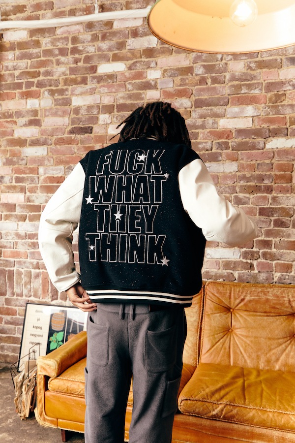 WOKE EDGE �����������å� Varsity Jacket
