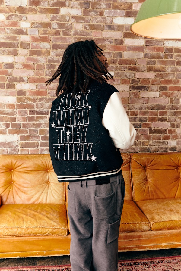 WOKE EDGE �����������å� Varsity Jacket