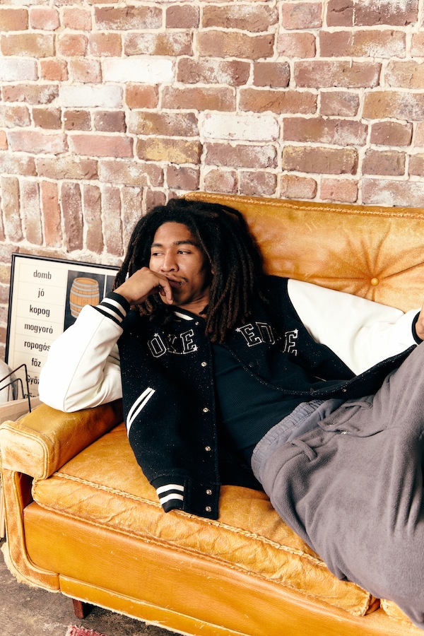 WOKE EDGE �����������å� Varsity Jacket