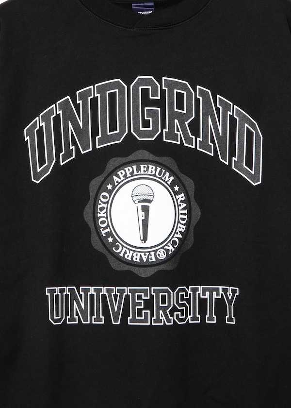 APPLEBUM ���åץ�Х� ��UNDERGROUND UNIVERSITY�� Crew Sweat