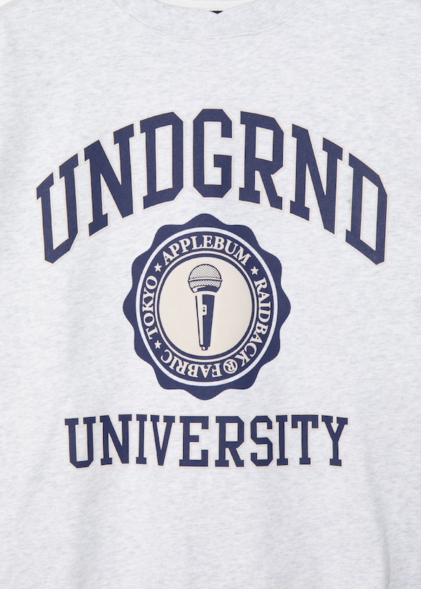 APPLEBUM ���åץ�Х� ��UNDERGROUND UNIVERSITY�� Crew Sweat