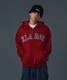 XLARGE �������ȥ�顼�� PERFORATED LEATHER LOGO ZIP UP HOODED SWEATSHIRT