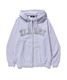 XLARGE �������ȥ�顼�� PERFORATED LEATHER LOGO ZIP UP HOODED SWEATSHIRT