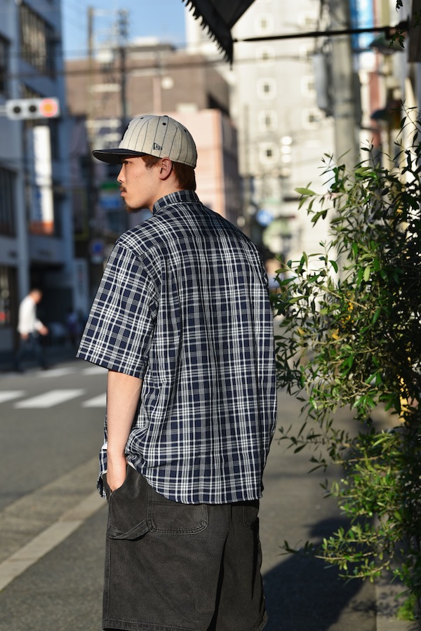 WHATZIS ��åȥ��� S/S PLAID SHIRT