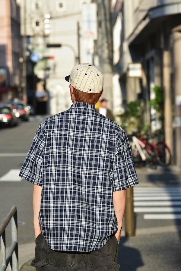WHATZIS ��åȥ��� S/S PLAID SHIRT