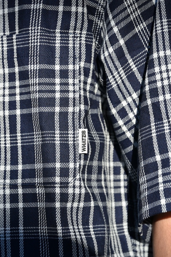 WHATZIS ��åȥ��� S/S PLAID SHIRT