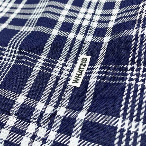 WHATZIS ��åȥ��� S/S PLAID SHIRT