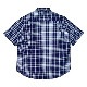 WHATZIS ��åȥ��� S/S PLAID SHIRT