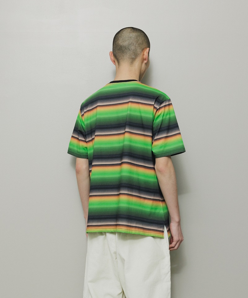 BAL �Х� GRADIENT STRIPE CREW NECK TEE