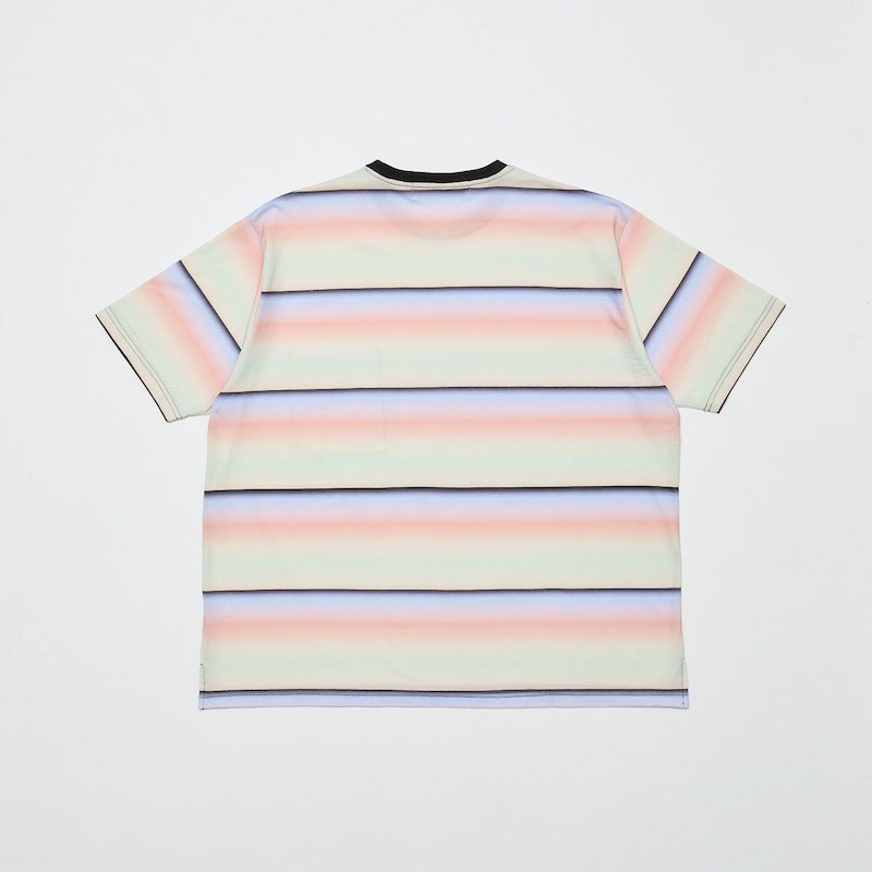 BAL �Х� GRADIENT STRIPE CREW NECK TEE