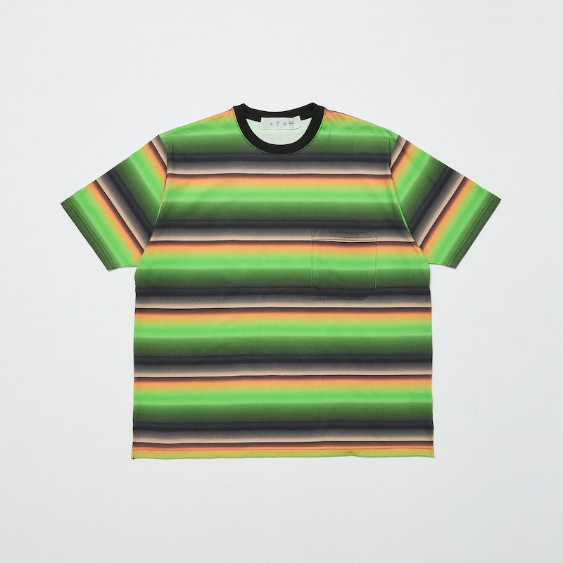 BAL �Х� GRADIENT STRIPE CREW NECK TEE