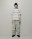 BAL �Х� GRADIENT STRIPE CREW NECK TEE