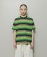 BAL �Х� GRADIENT STRIPE CREW NECK TEE