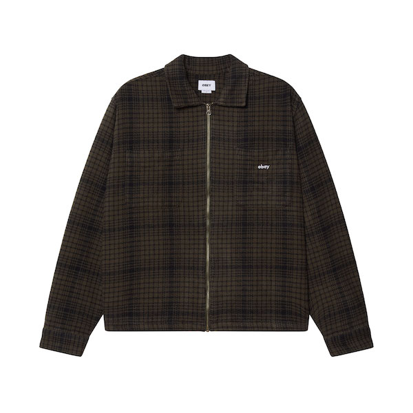 OBEY ���٥� Parker Zip Shirt Jacket