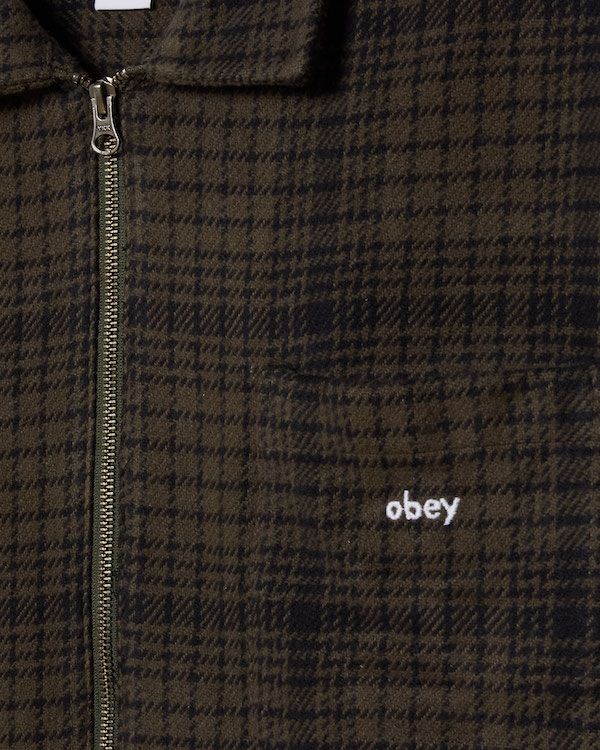 OBEY ���٥� Parker Zip Shirt Jacket
