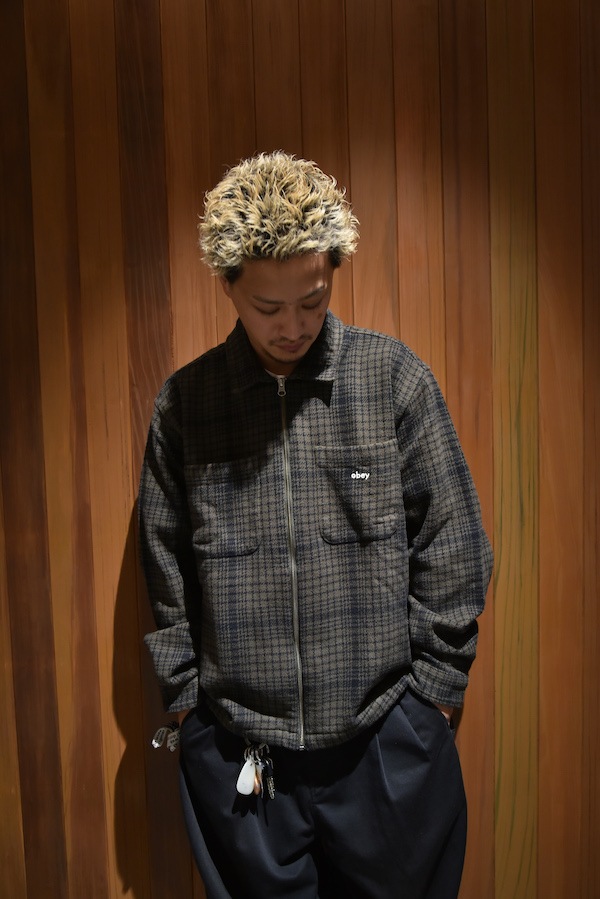 OBEY ���٥� Parker Zip Shirt Jacket