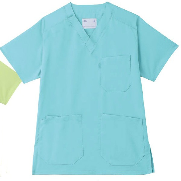 すずまさ MZ-0304 チトセ ミズノ スクラブ インナー 女性用 七分袖 ローネック