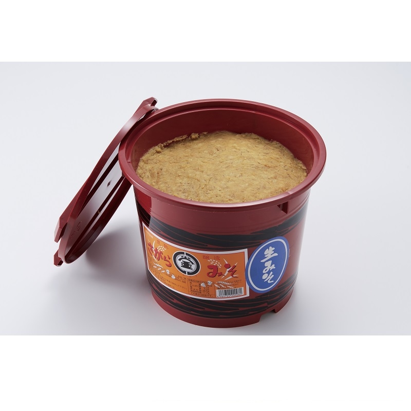 熊本/釜田醸造所〉さがら味噌4㎏朱樽入