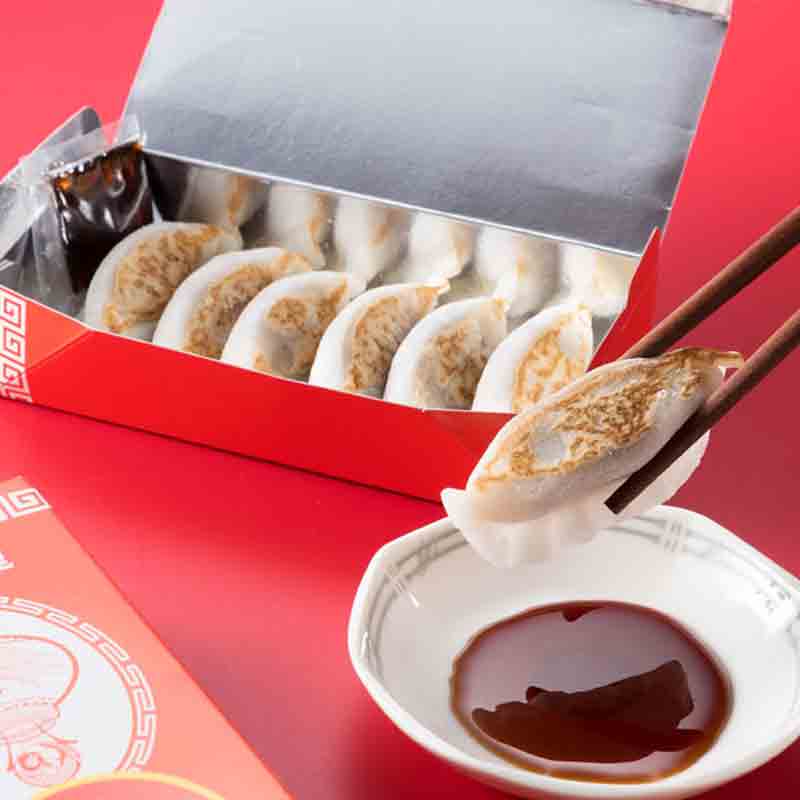【中古】 餃子ロード 広島/虎屋本舗〉チョコっと餃子 黒蜜付 6個入 〈福山SA（上）〉