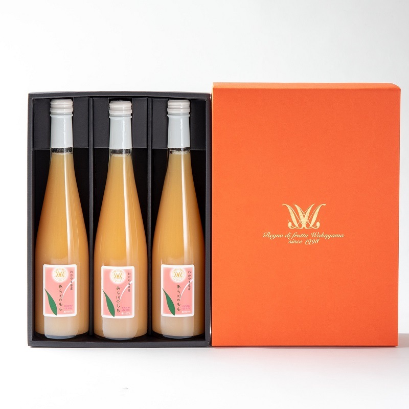 和歌山/松尾〉あら川の桃 60%果汁入りドリンク500ml(3本)