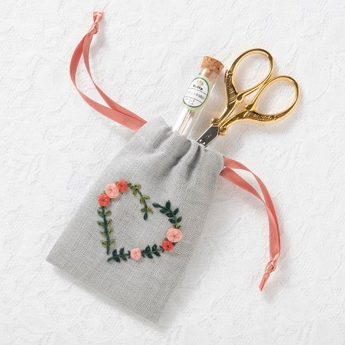 広島/チューリップ〉香りで楽しむ刺繍キット ローズ