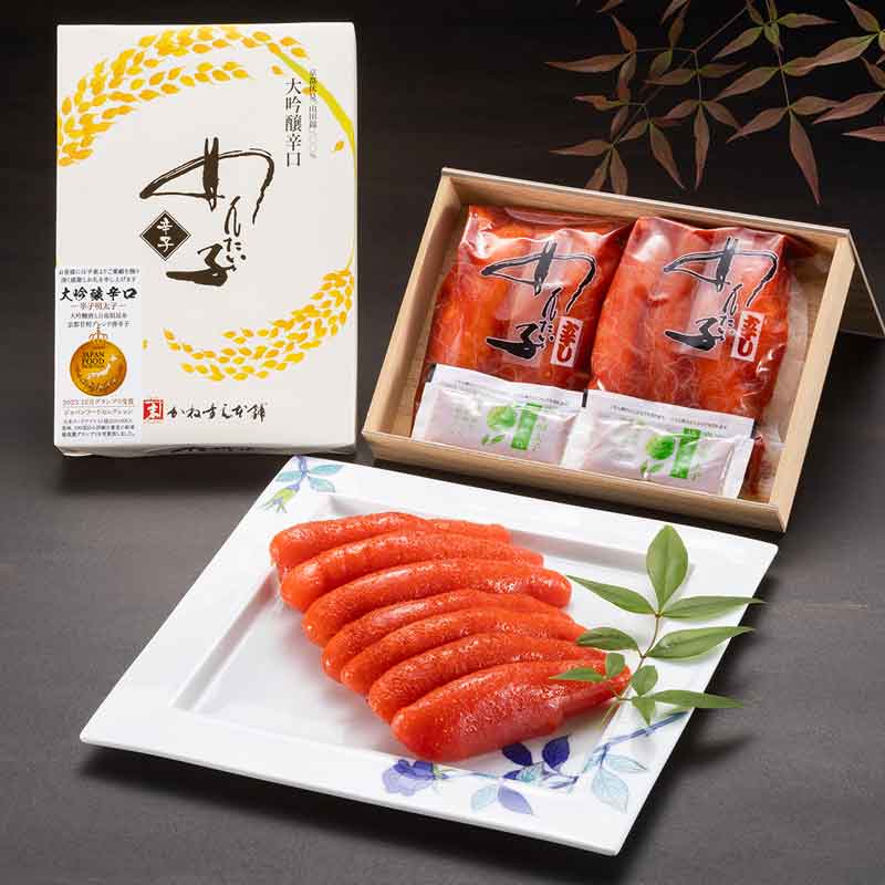 福岡/かねすえ本舗〉辛子明太子 大吟醸辛口